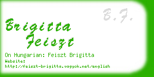 brigitta feiszt business card